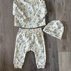 Jessica Simpson Cream and Blue Kids Matching Set